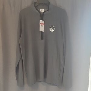 Nike Men's Zip-Up Gray Sweater